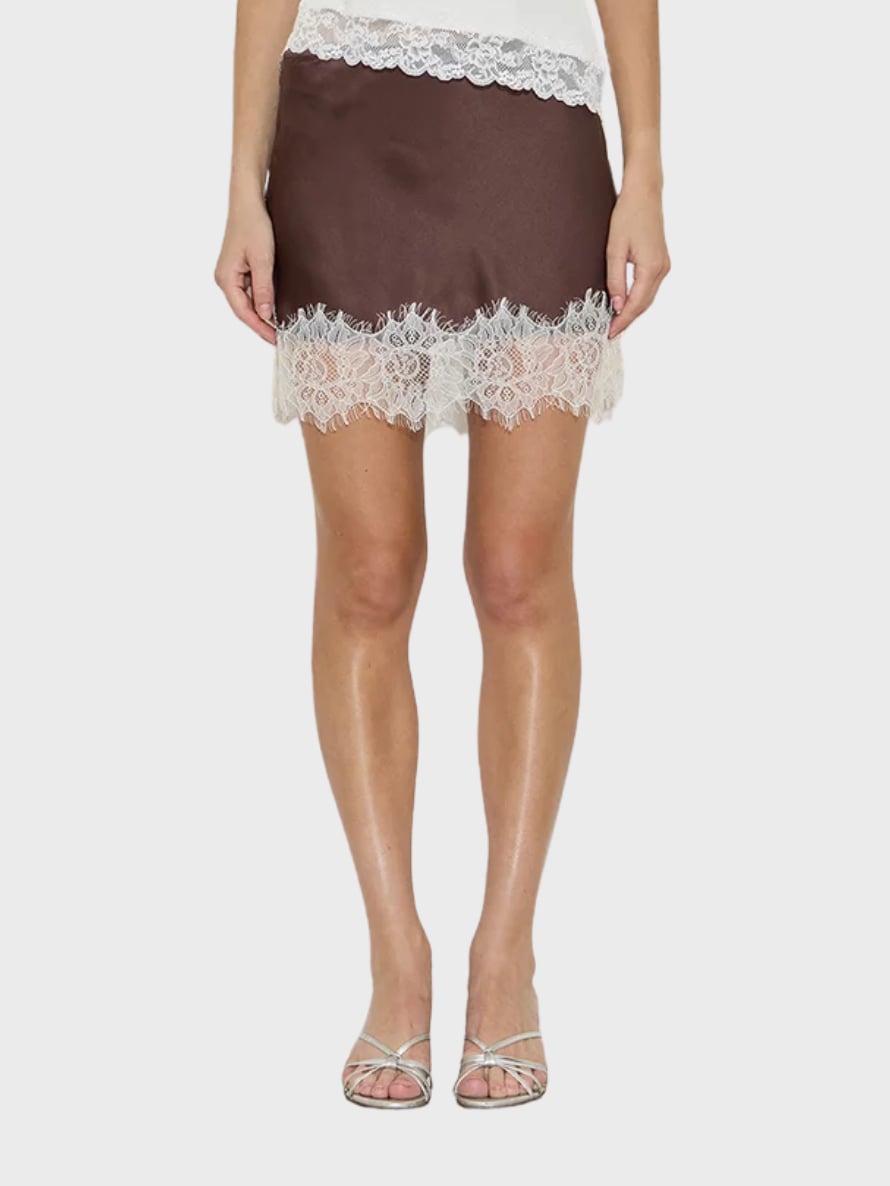 Maison Essentielle lace mini skirt