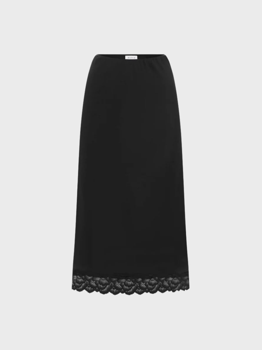 Rowie Marina silk midi skirt