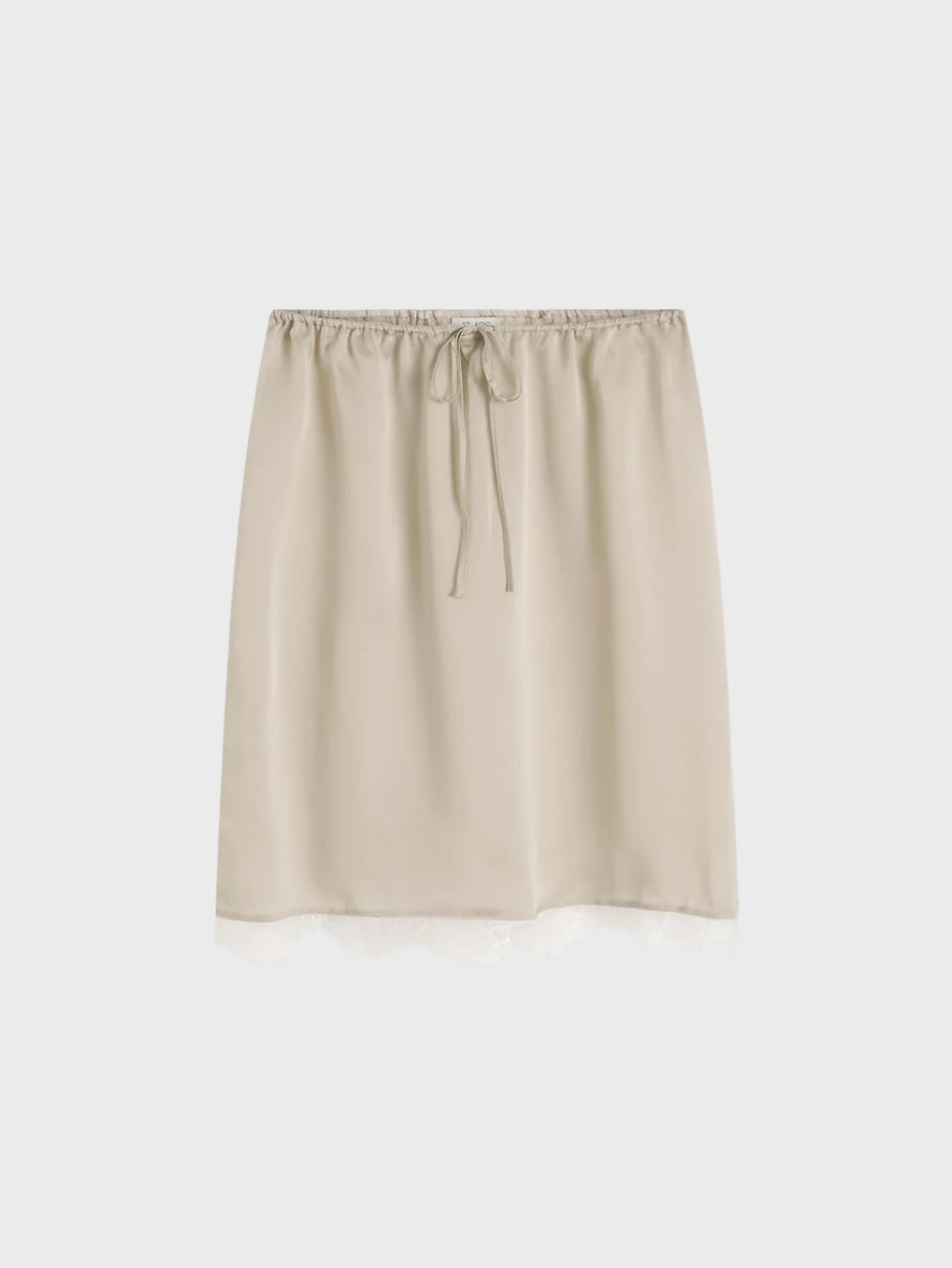 St Agni Fine lace skirt