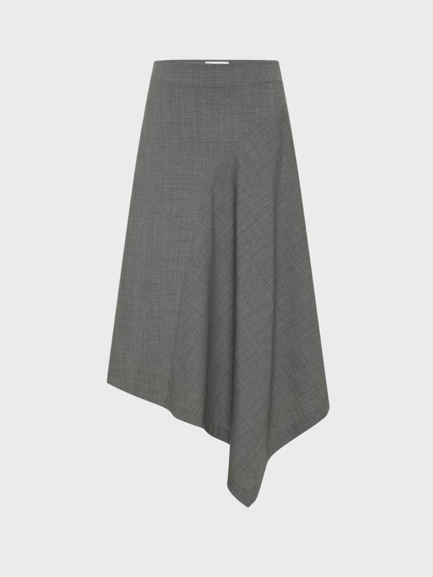 St Agni Wool asymmetric skirt