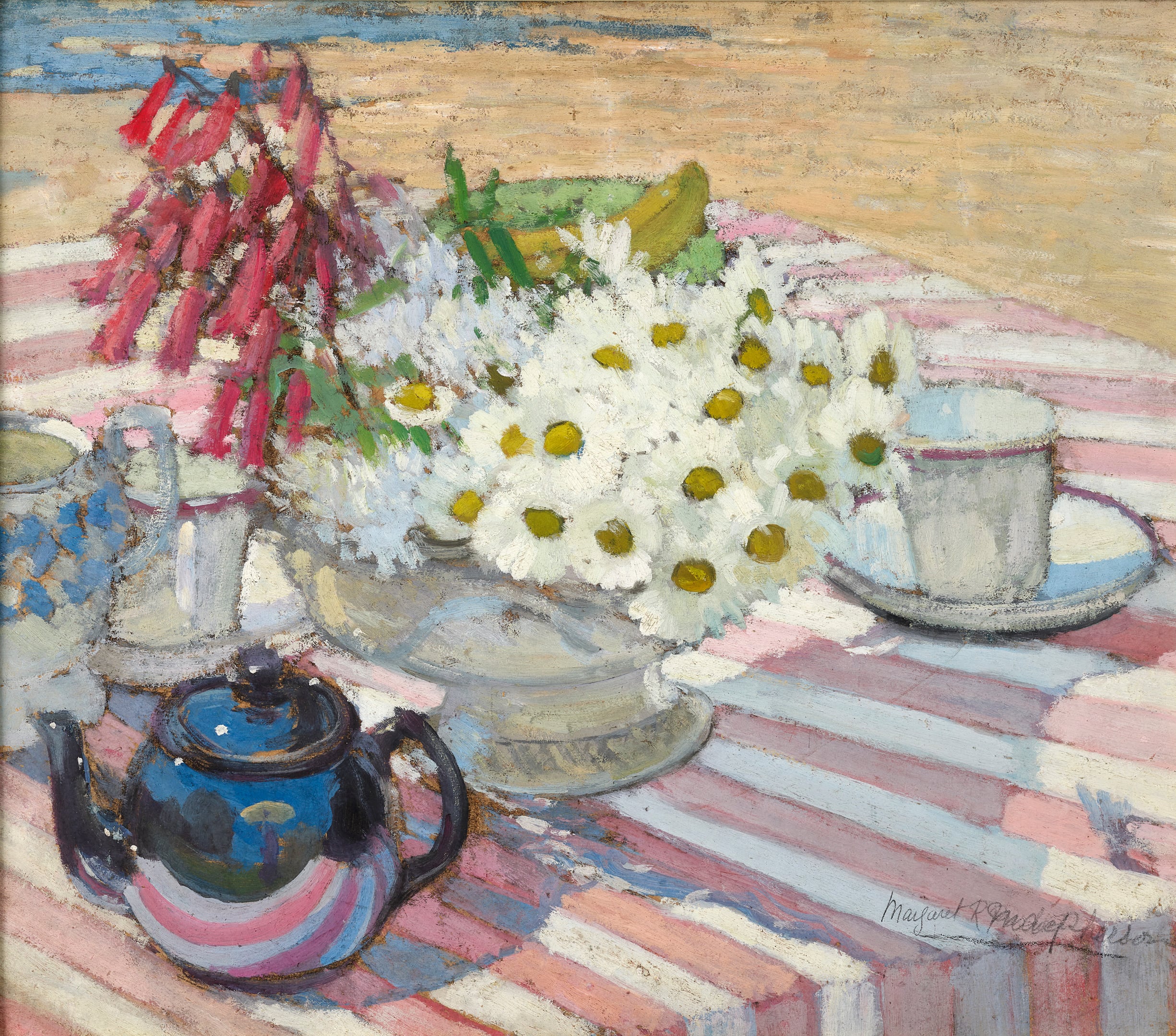Margaret Preston, Still life with teapot and daisies, 1915 | Photo: Courtesy of NGV/Margaret Preston