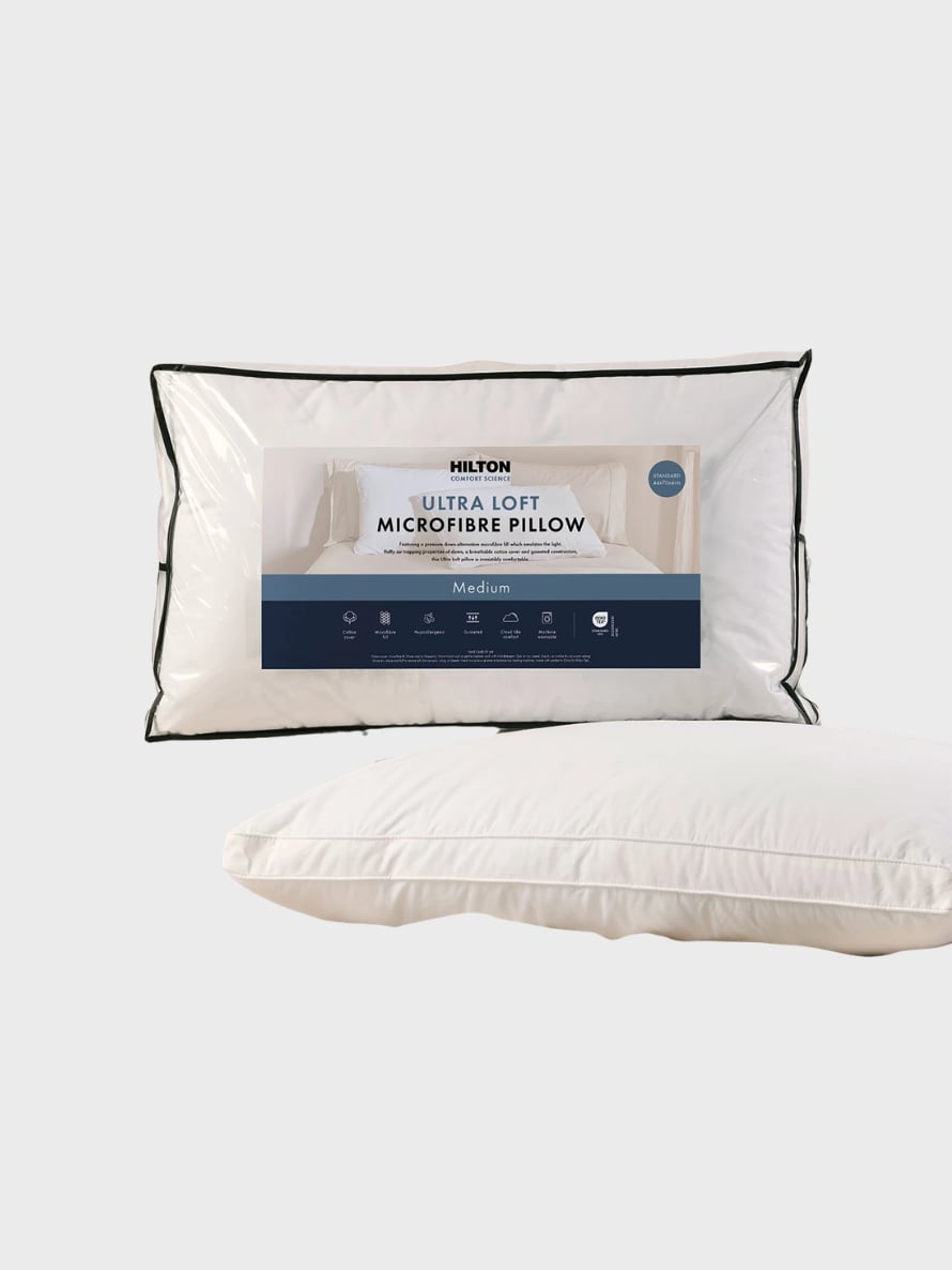 Ultra Loft medium gusseted microfibre pillow