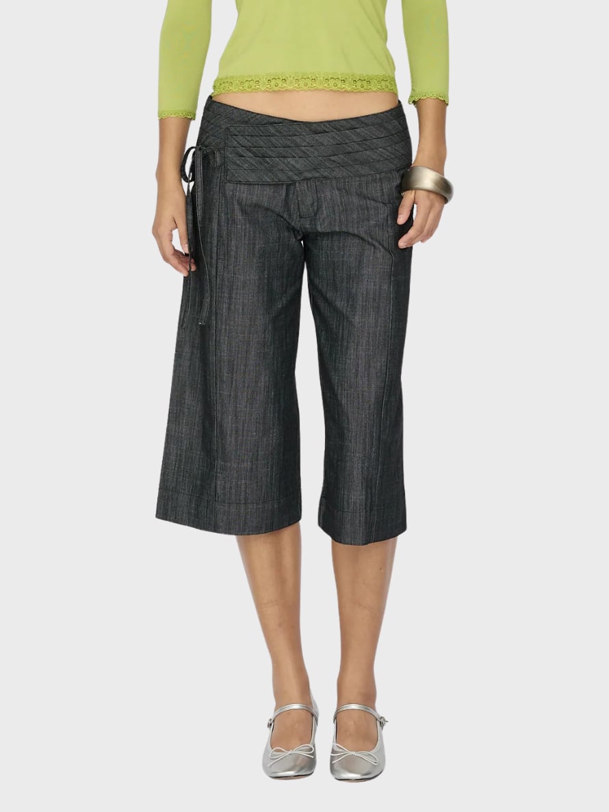 Mei Mei Market Wide Waistband Tie Capri