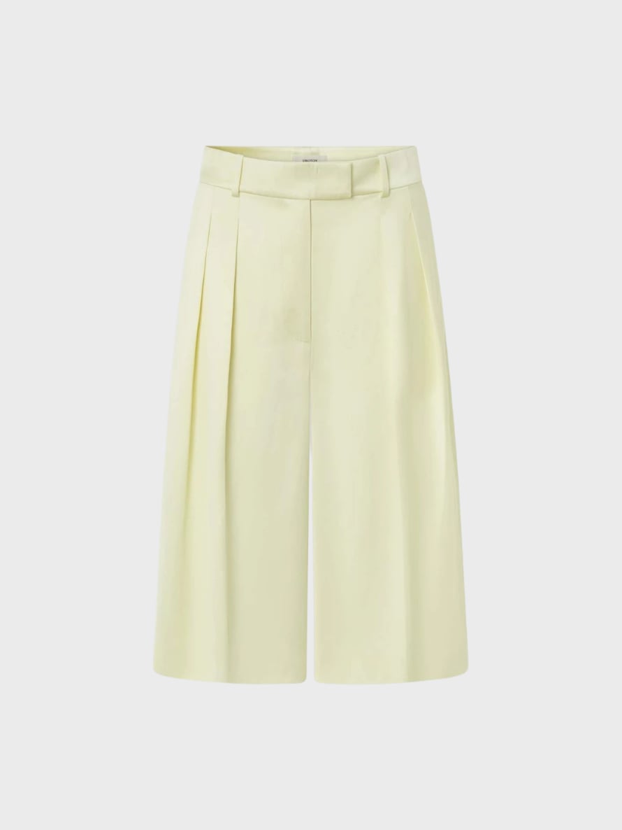 Oroton Double satin pleat bermuda shorts