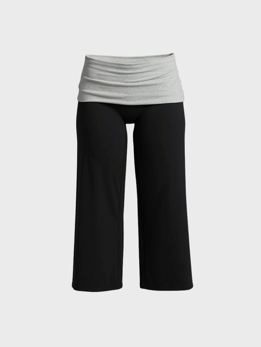 Swt Active Foldover wide leg capris