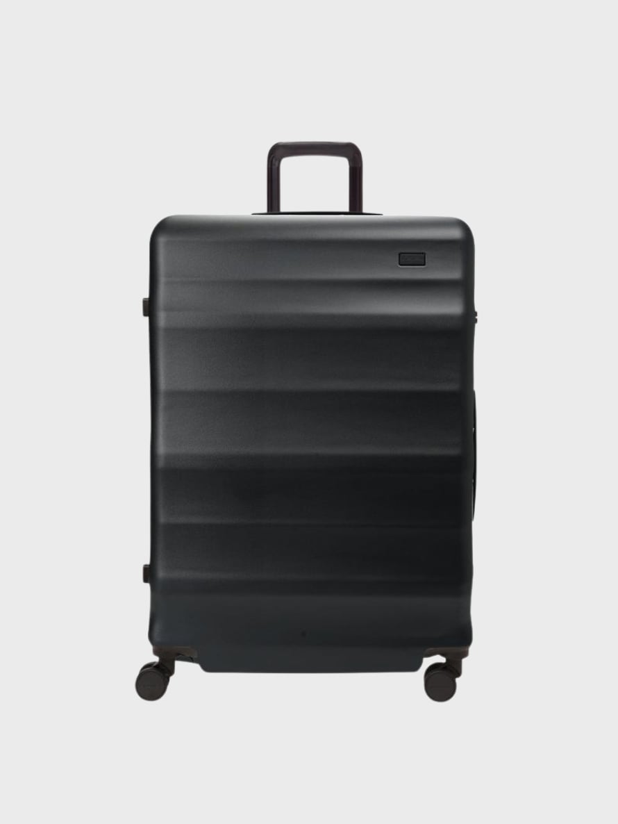Luna-Air large checked suitcase
