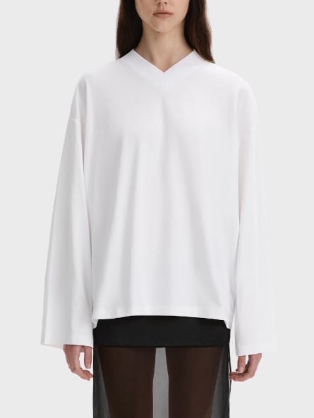 Beare Park V-neck long-sleeve T-shirt