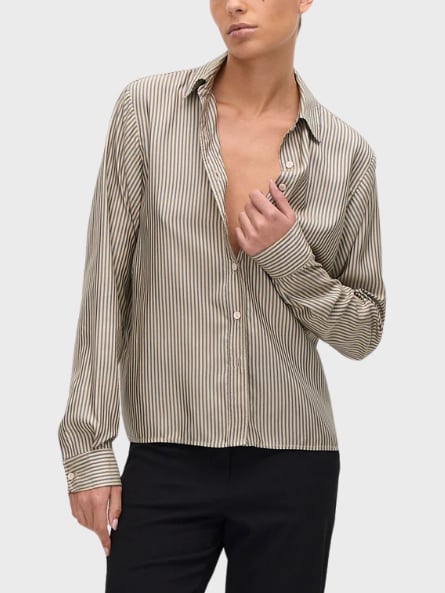 Matteau Fine stripe silk shirt