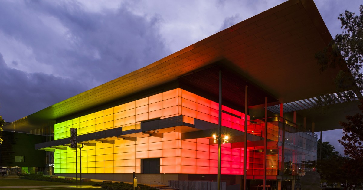 GOMA Finally Switches On its Massive James Turrell Light Installation
