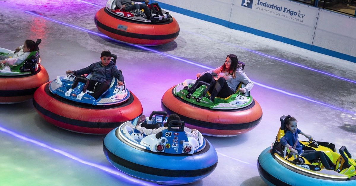 bumper cars on ice 2020