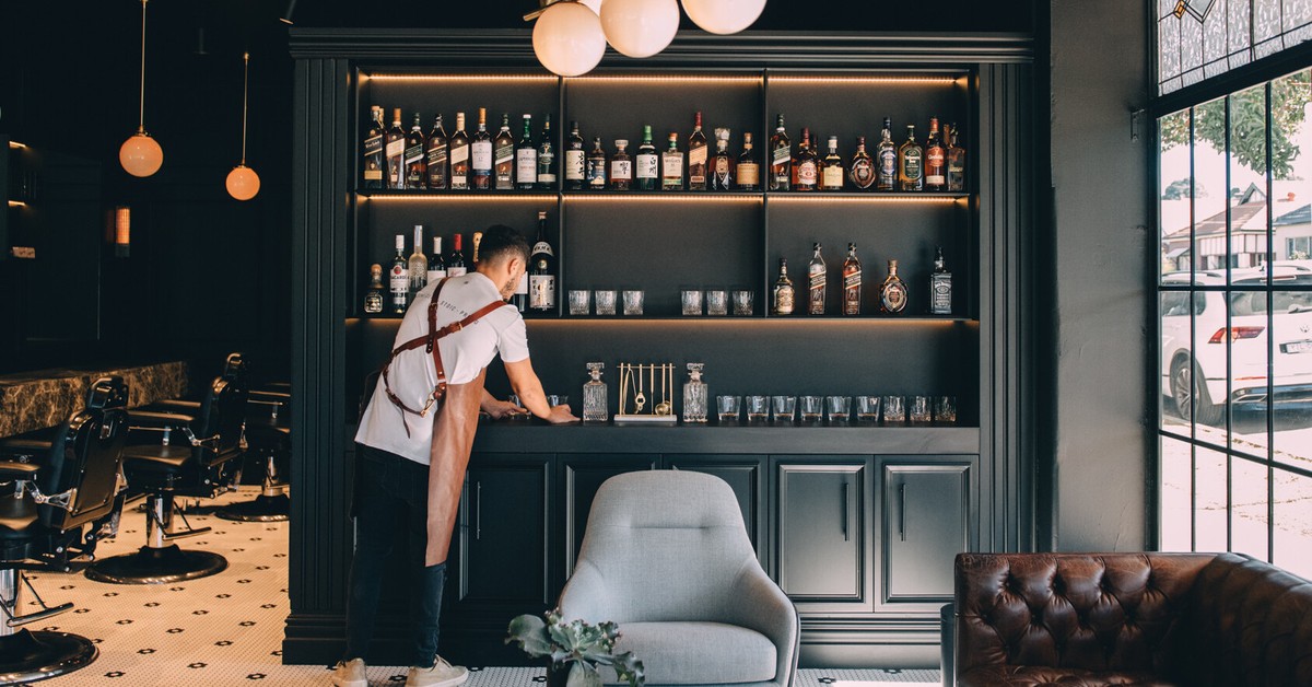 Blade and Barrel Is Part Hair Salon, Part Whisky Bar