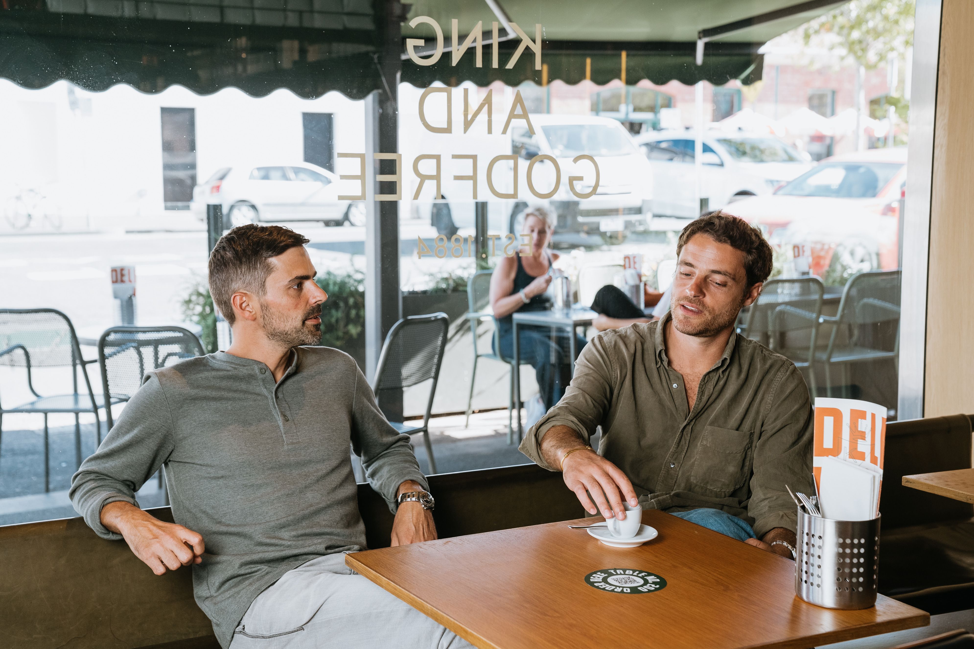 Cousins Luca Sbardella and Jamie Valmorbida, co-directors of King & Godfree. Photography: Arianna Leggiero
