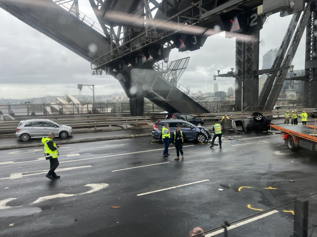 Multiple Lanes on the Sydney Harbour Bridge Are Closed and There Are Big Delays After a Crash