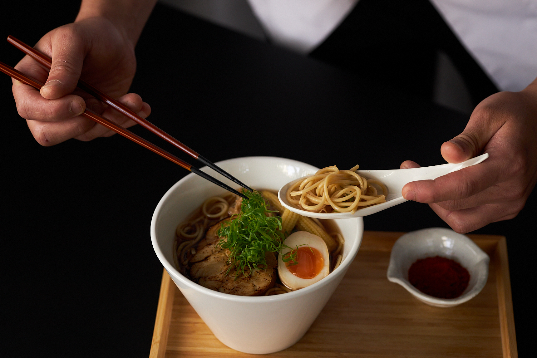 Recipe & Video: Marinated BBQ Pork Ramen with Hakubaku Fresh Ramen Kit -  Umami Insider