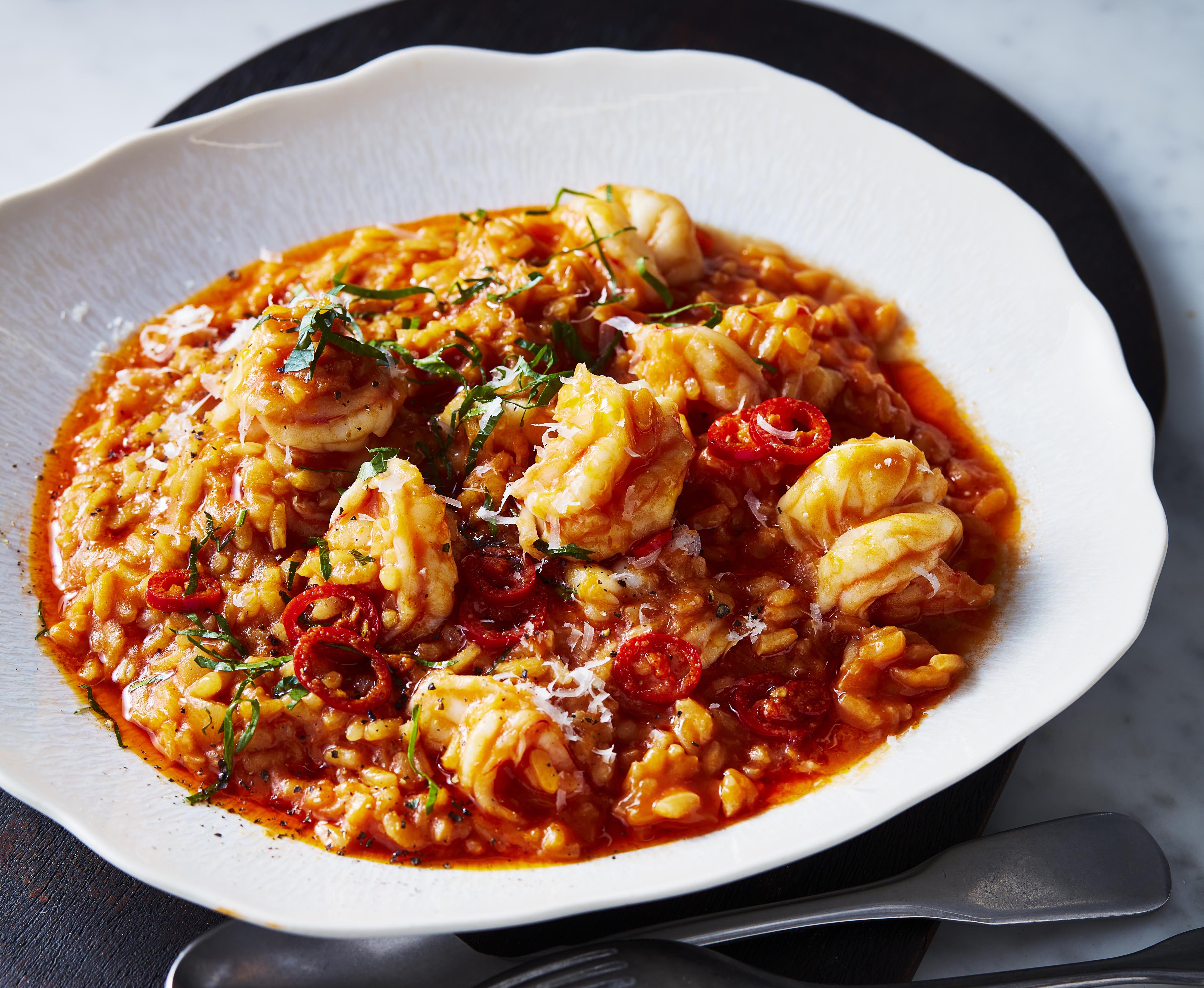 Get Adam Liaw’s Tomato and Prawn Risotto on the Table
