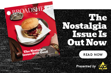 Broadsheet promotional banner