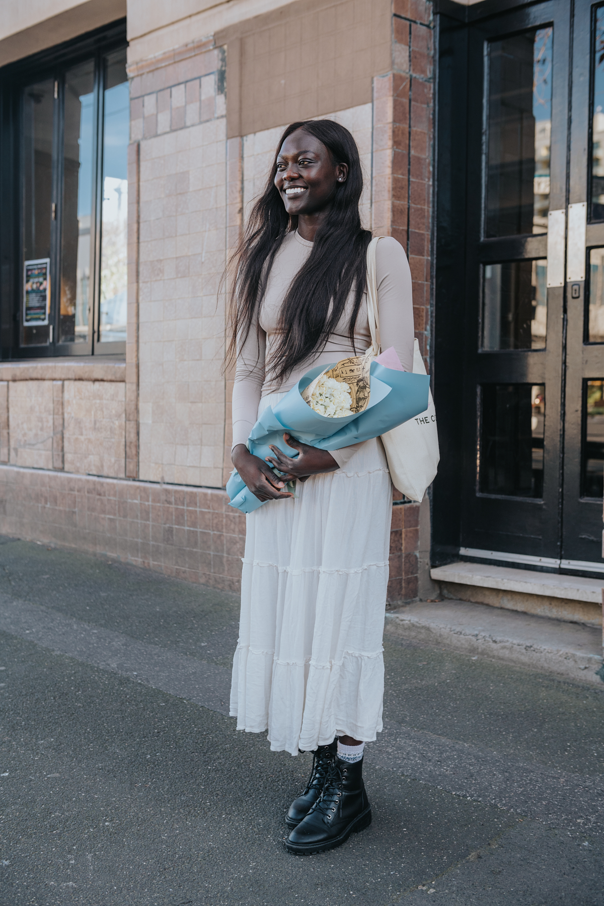 White dr martens street sales style