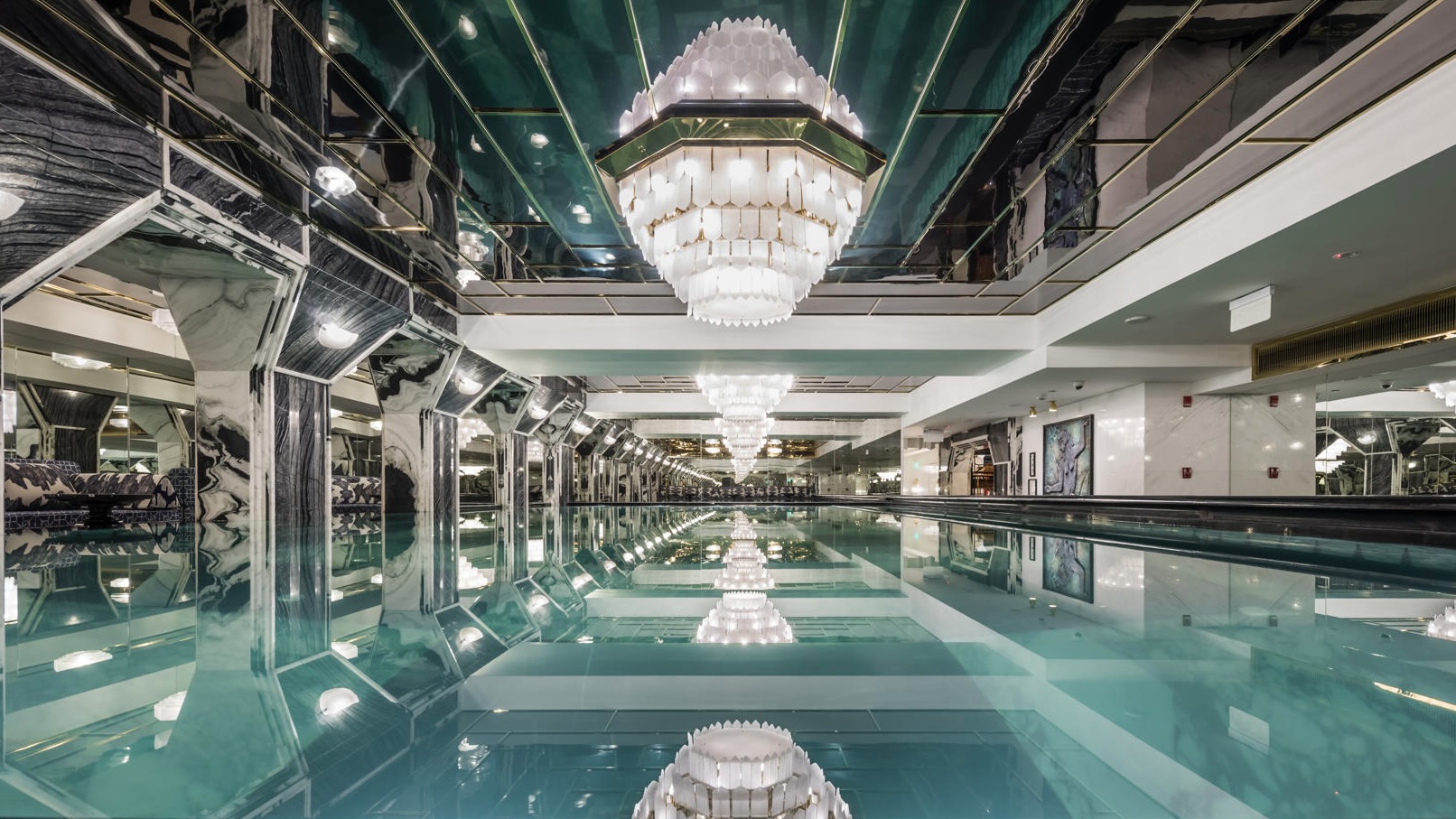 The Grotto, the mirrored basement pool