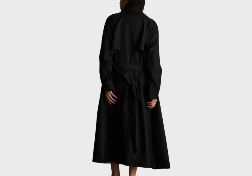 P Johnson Femme wool trench coat