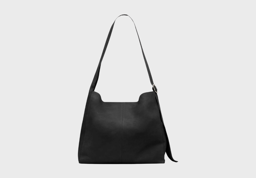 Oversized Nubuck Satchel