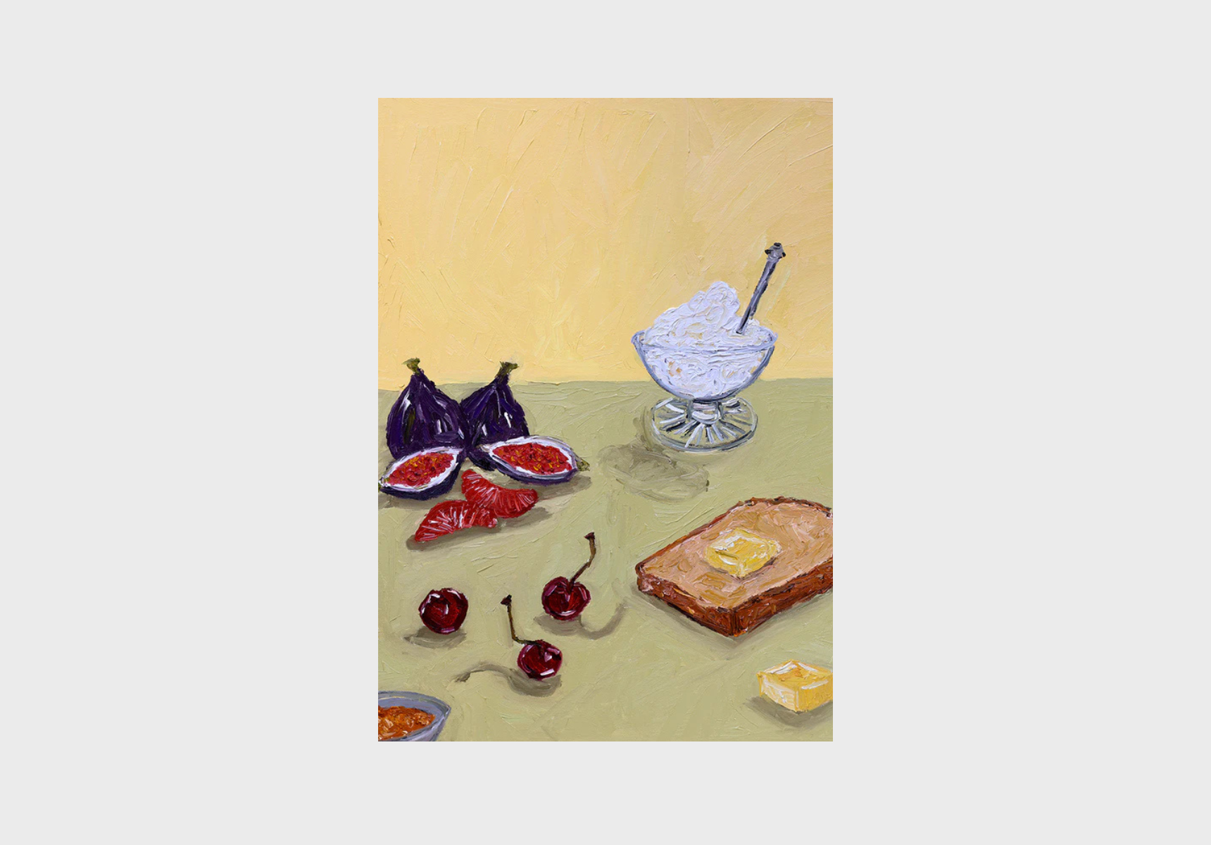 Libby Haines Toast and Fruit print