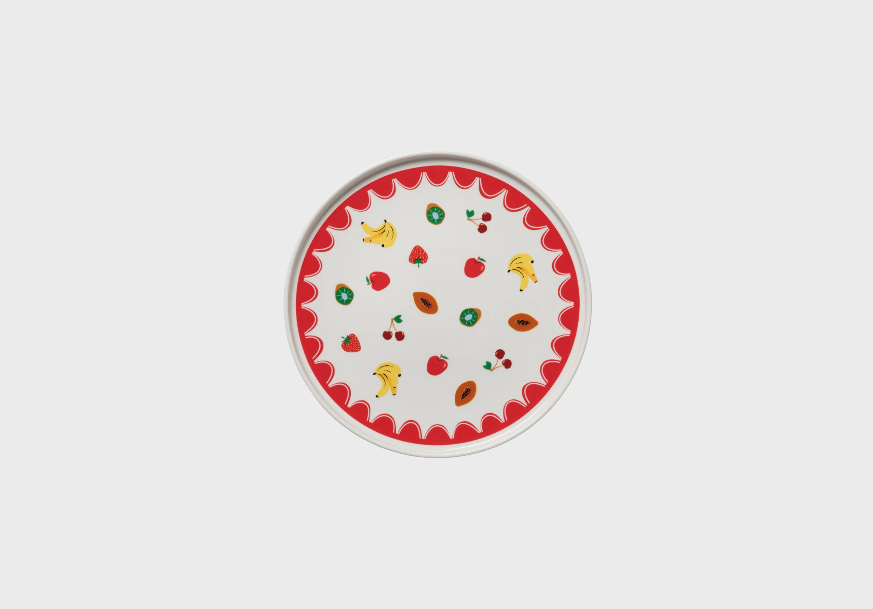 Round House red fruit plate