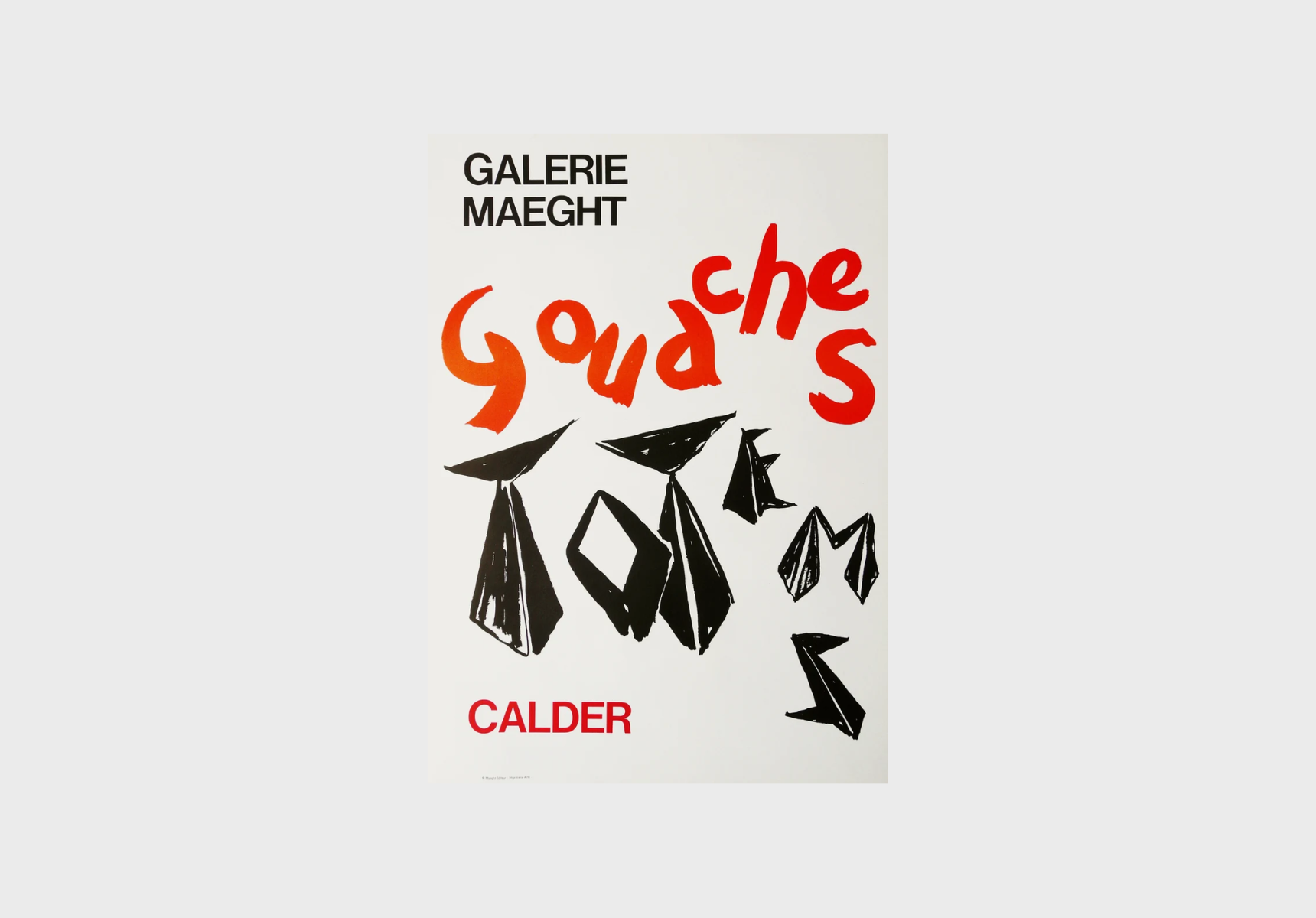 Alexander Calder Original Lithographic Exhibition poster