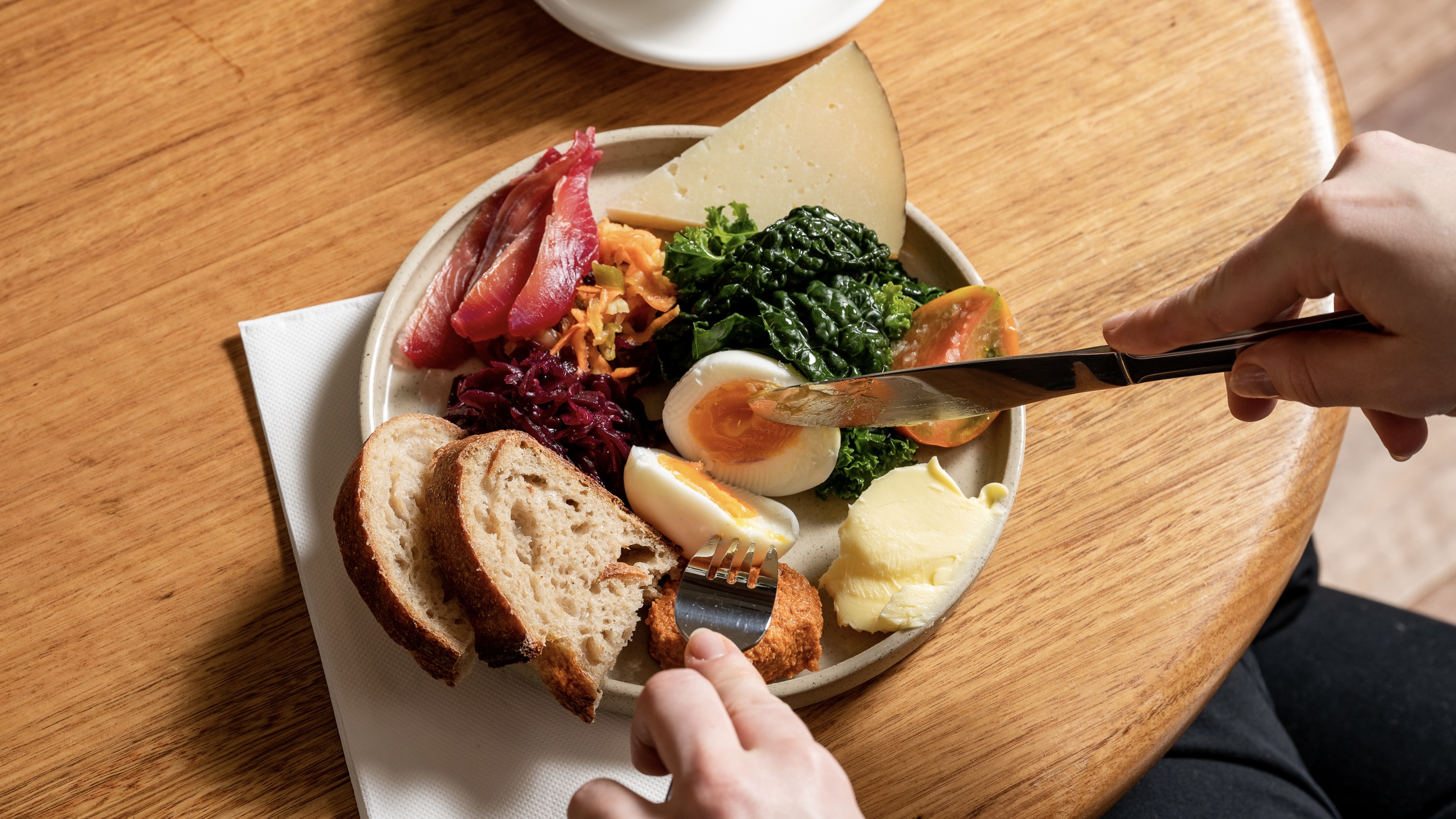 The Sunhands plate at Sunhands, Melbourne. Photo: Samantha Schultz