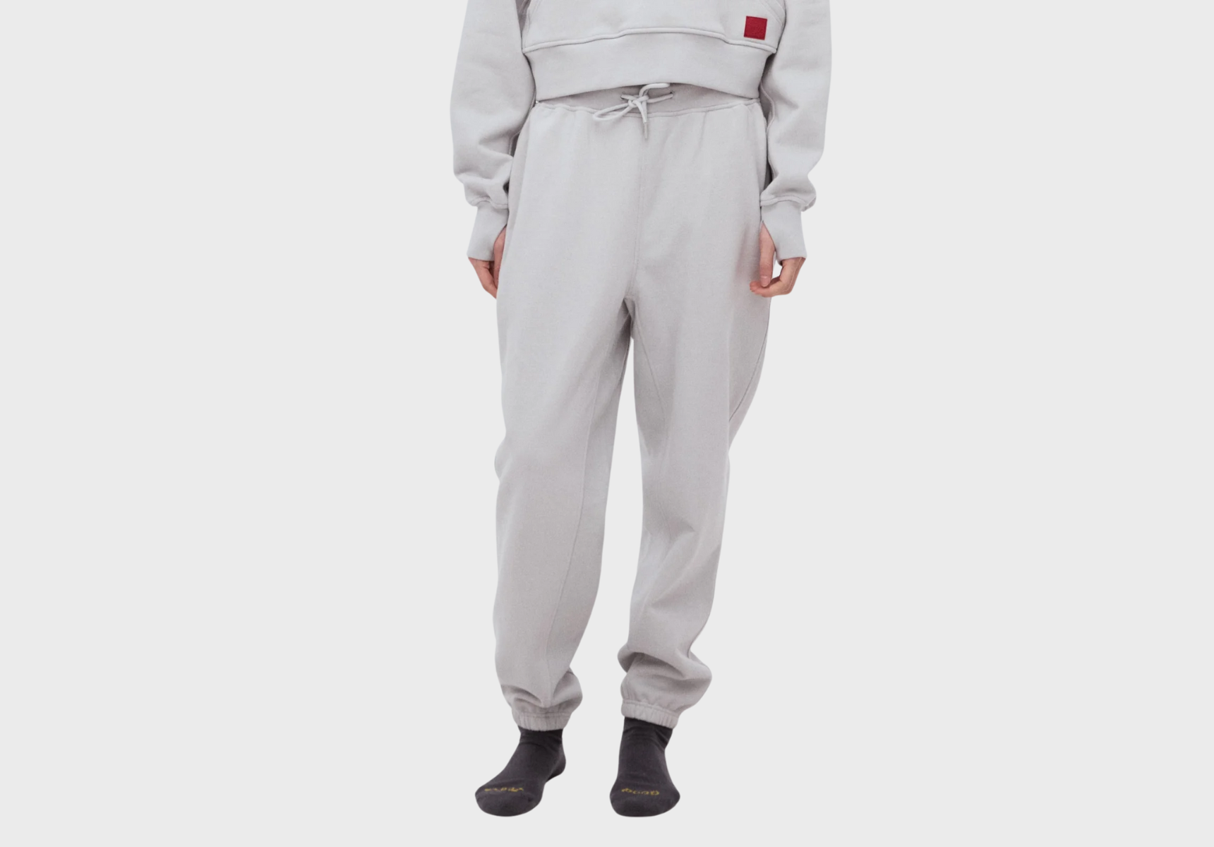 Organic cotton relaxed-fit track pants