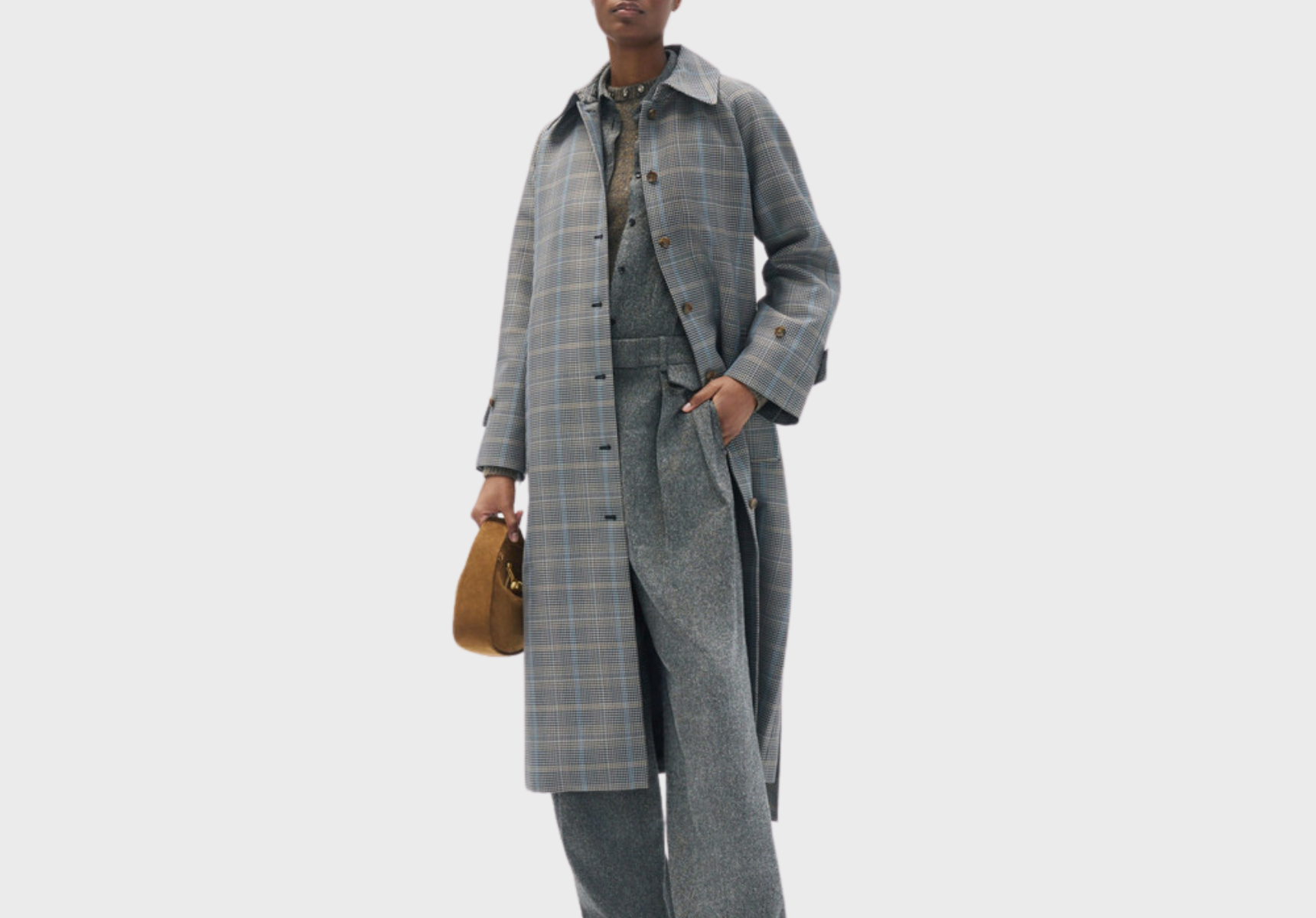 Oroton Check coat