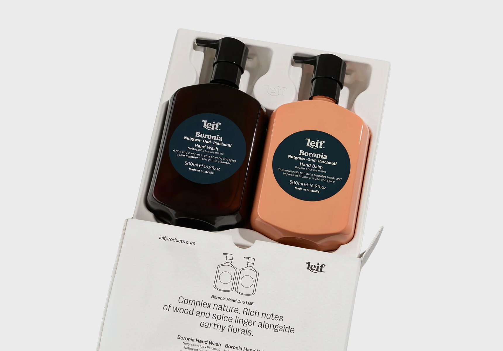 Leif Boronia Hand Duo gift set