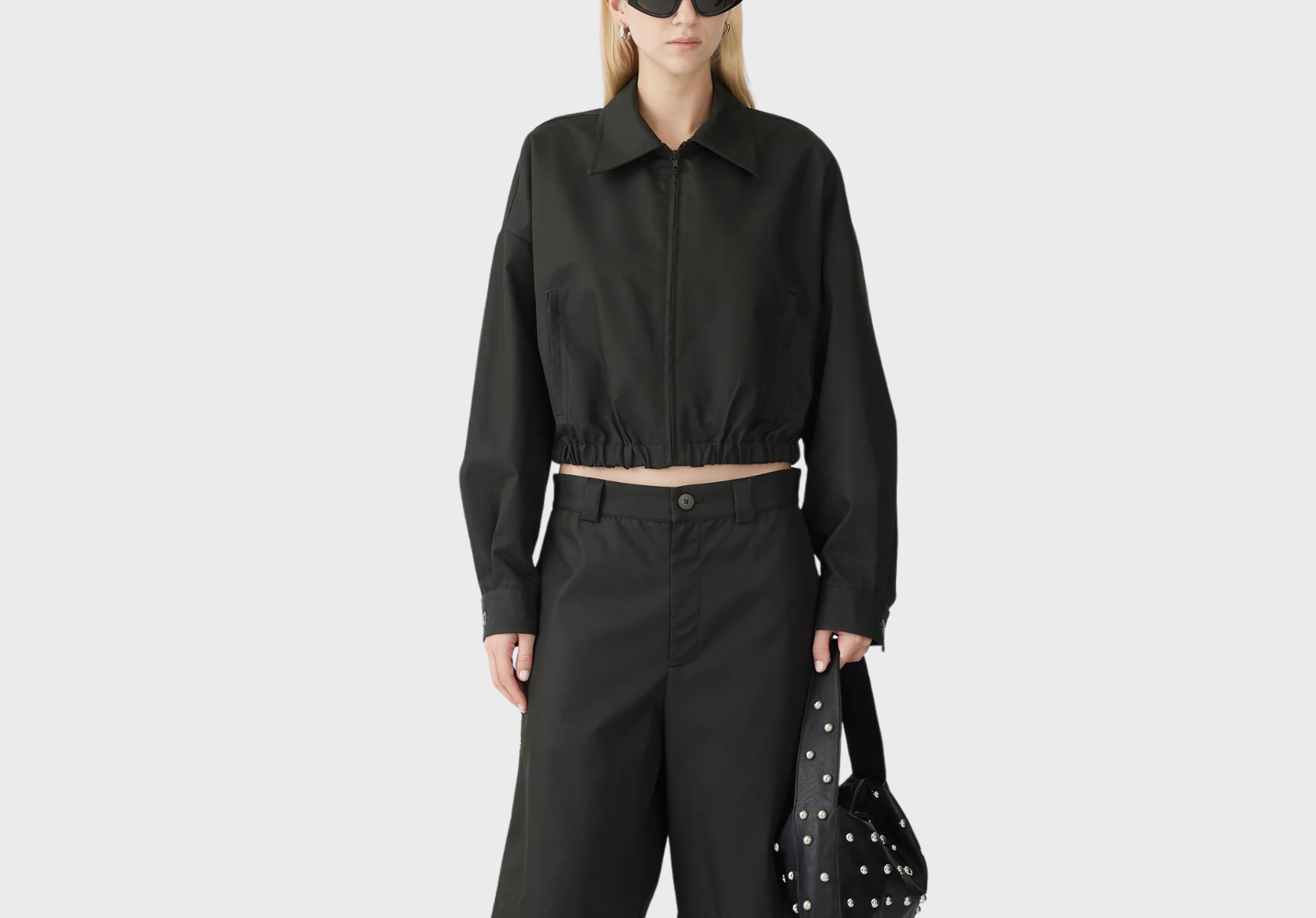 Bassike Cropped Gabardine jacket