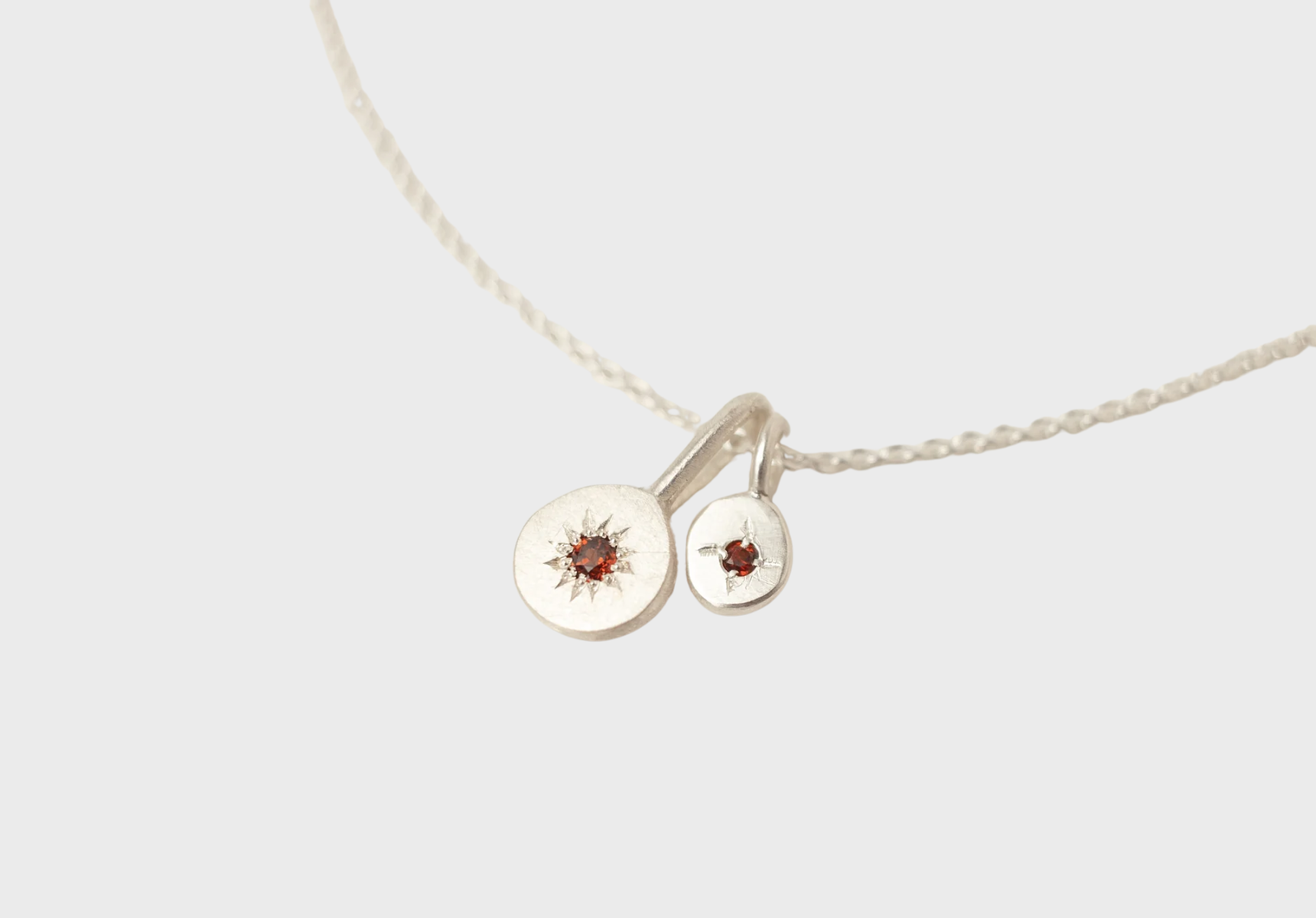 Argent Silversmith birthstone necklace