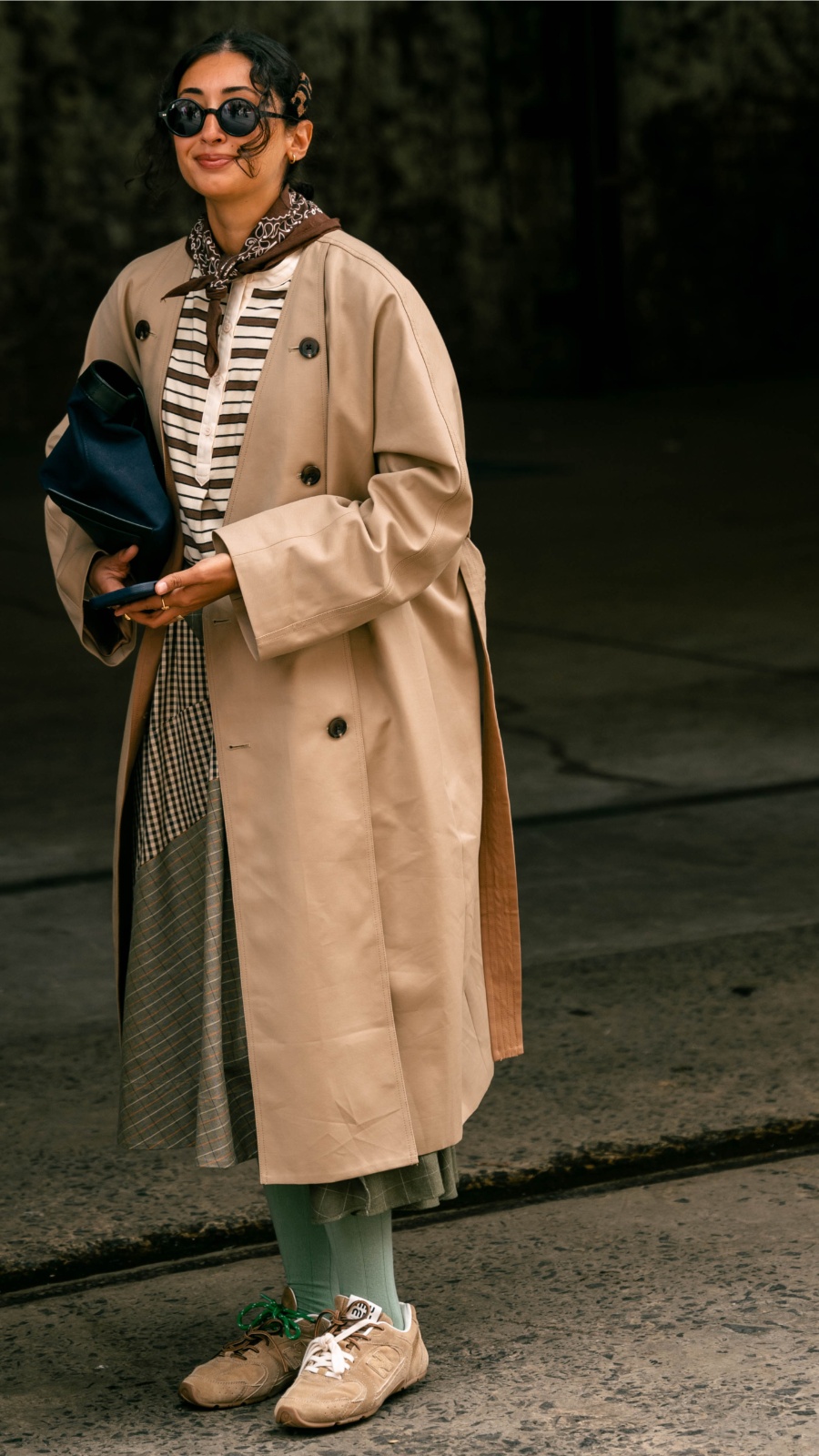 Barbara brings an Audrey Hepburn-esque touch to the week. Resortwear with layers, who knew? Photo: Liana Hardy