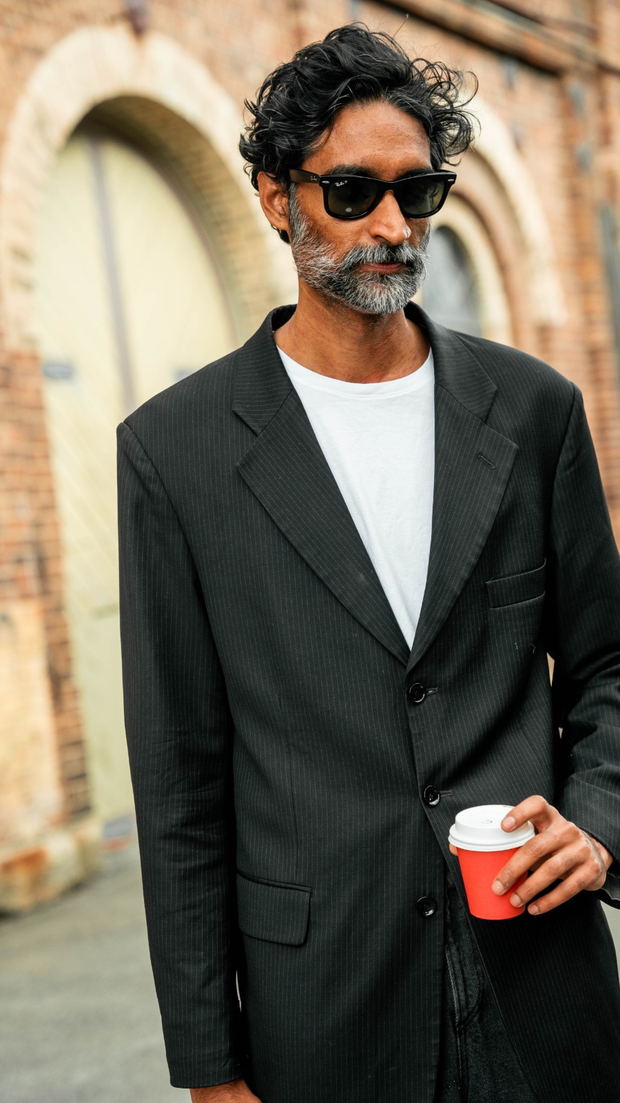 Cool, calm and caffeinated is the brief for Praveen’s model-off-duty look. Photo: Liana Hardy