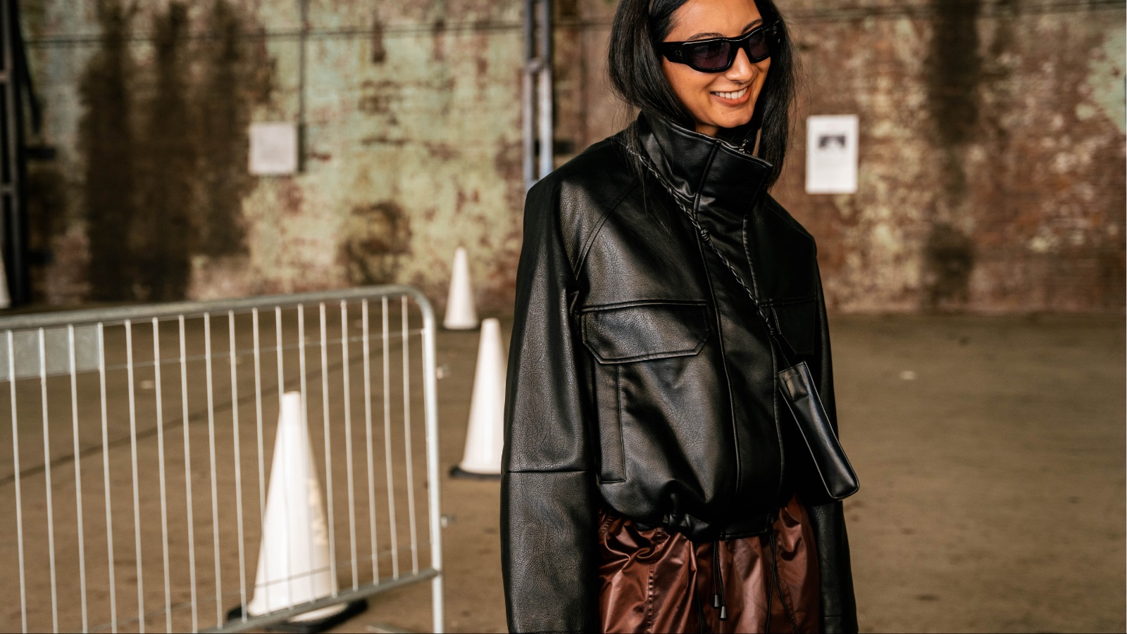 Anika’s Lem bomber and Ashleigh’s Tom Ford pick (above) are butter-soft but edgy. Photo: Liana Hardy