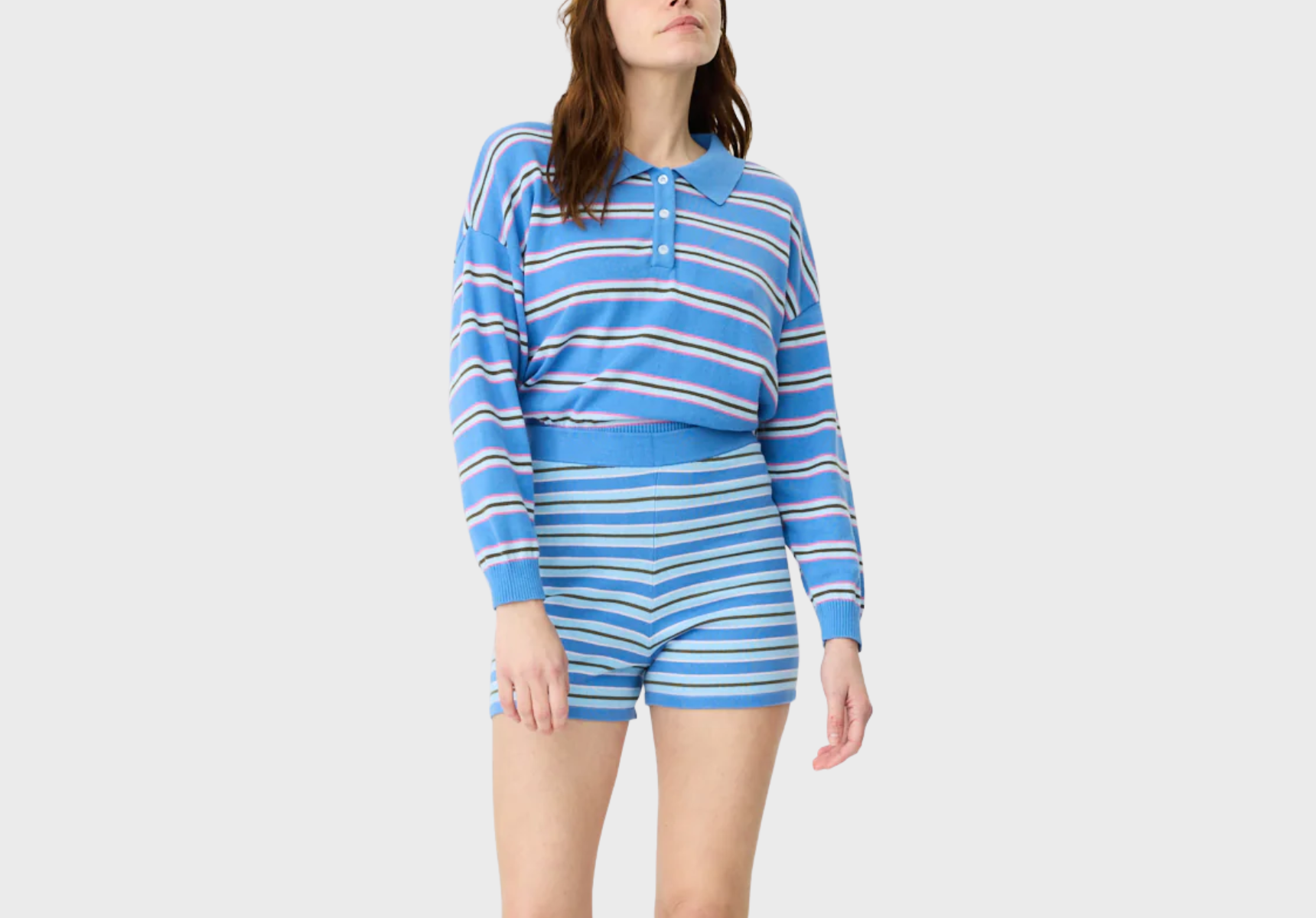 LMND Luna striped polo