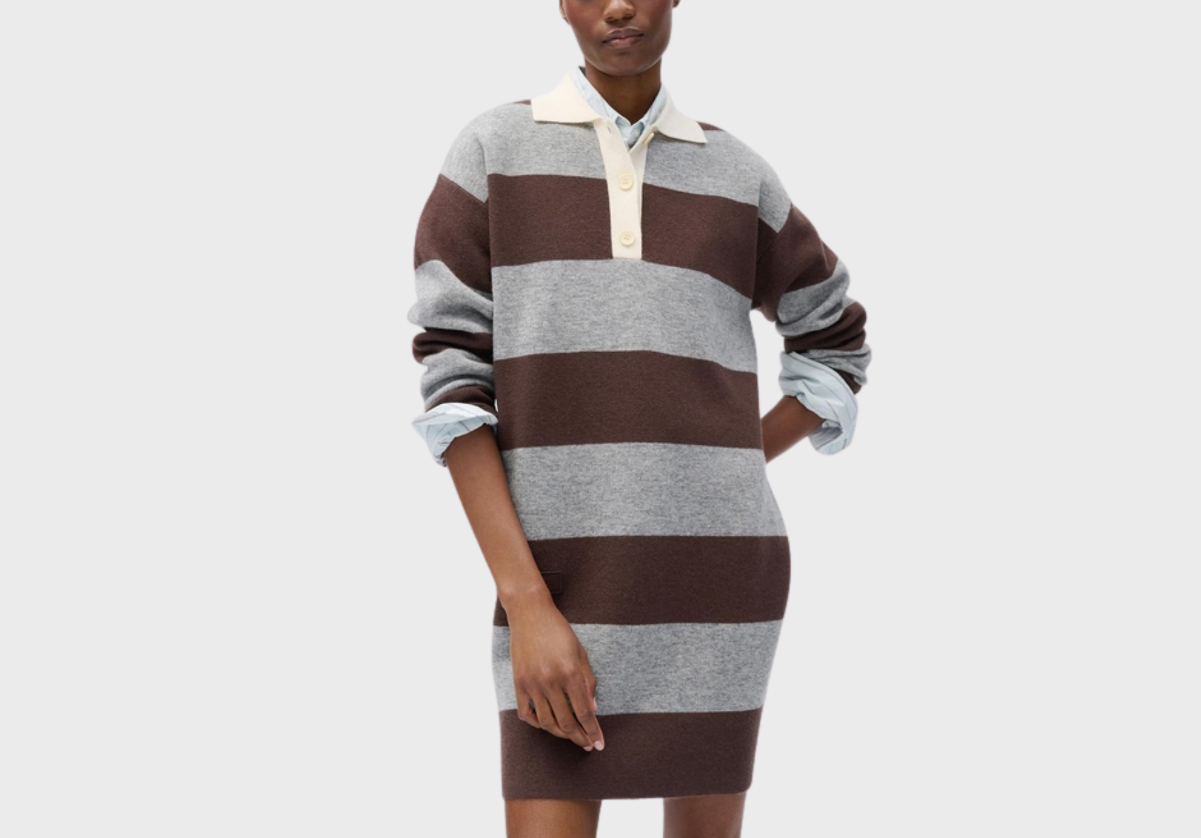 Oroton striped rugby dress