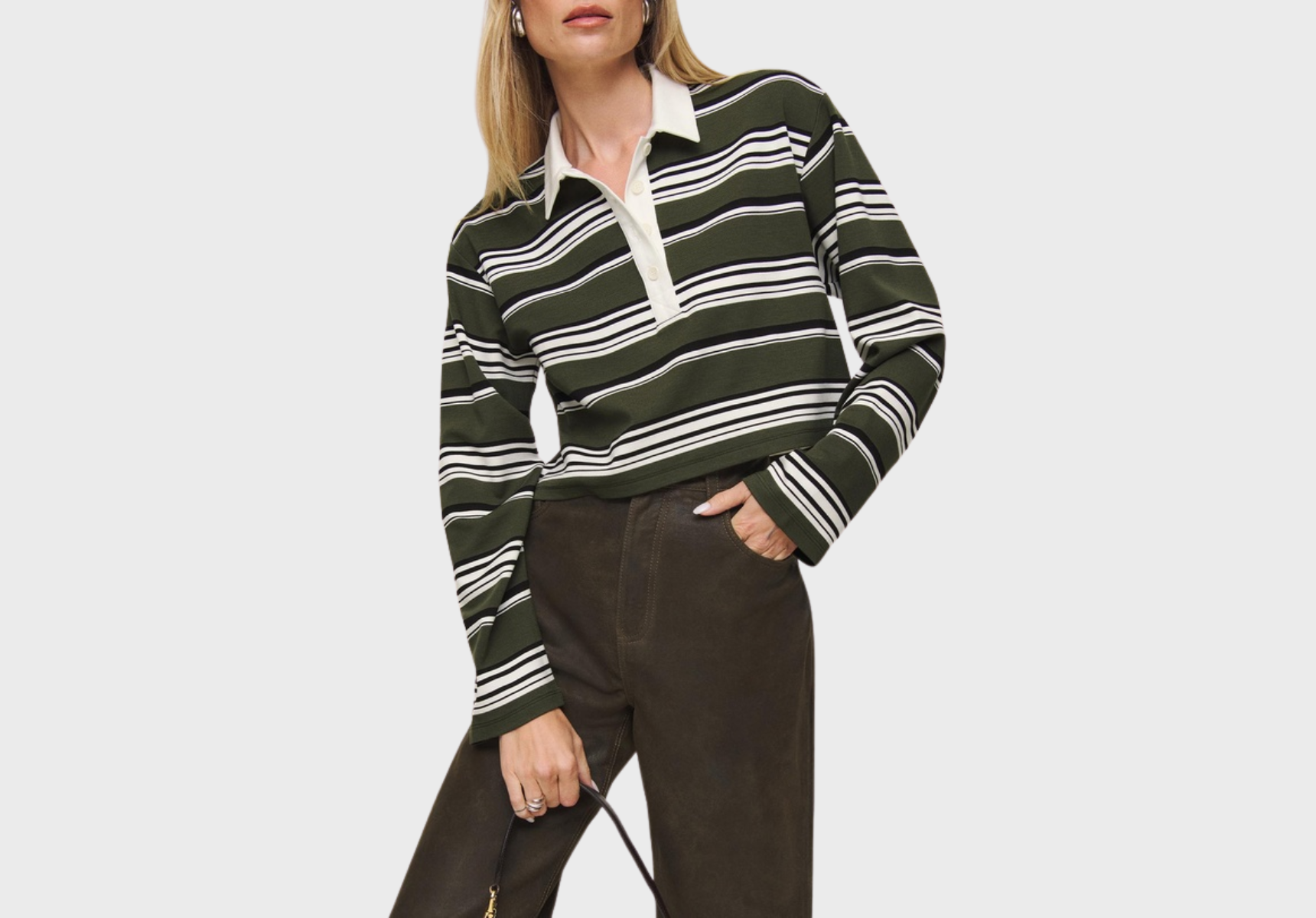 Reformation Anna rugby shirt