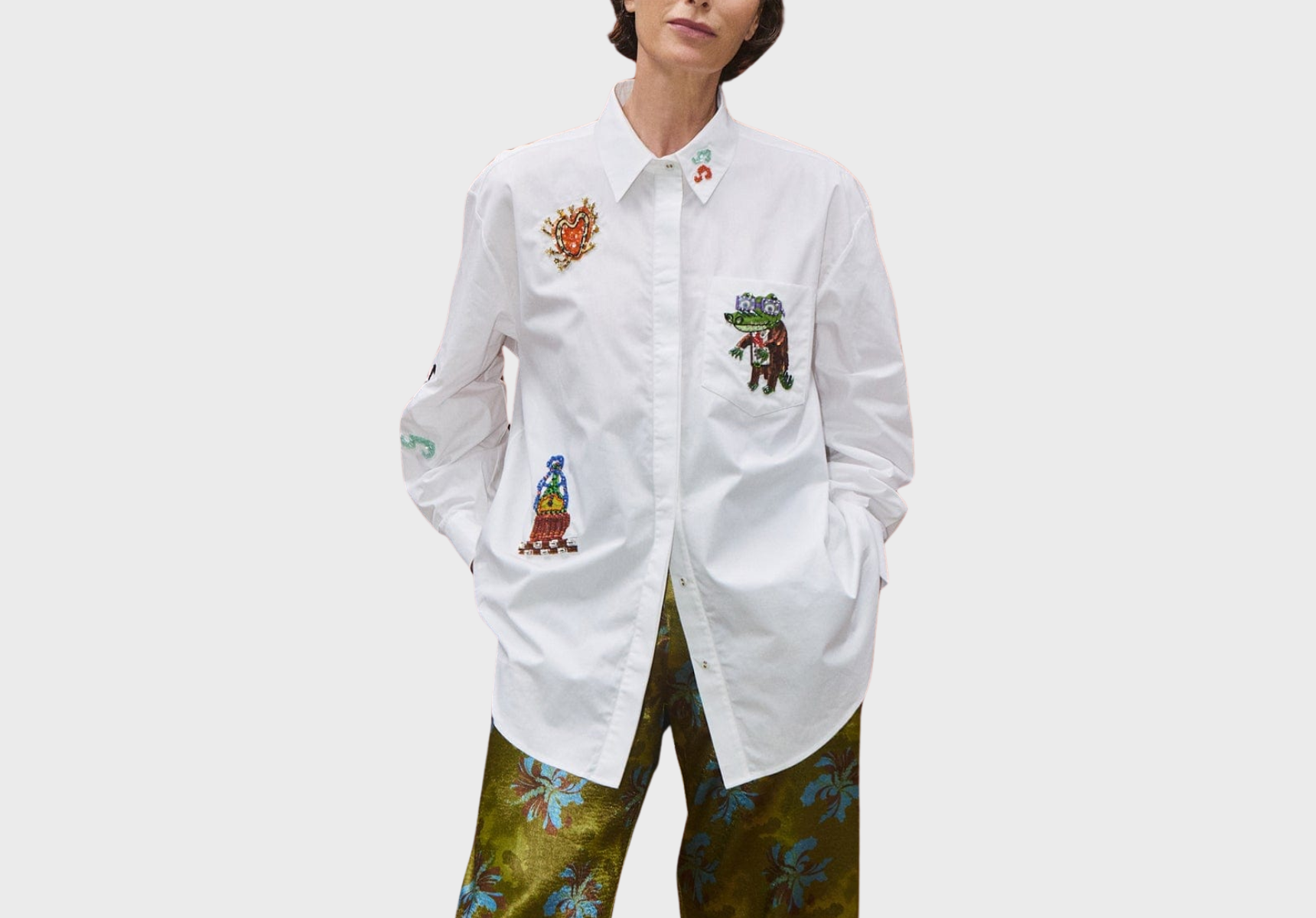 Alemais Katerina embellished shirt