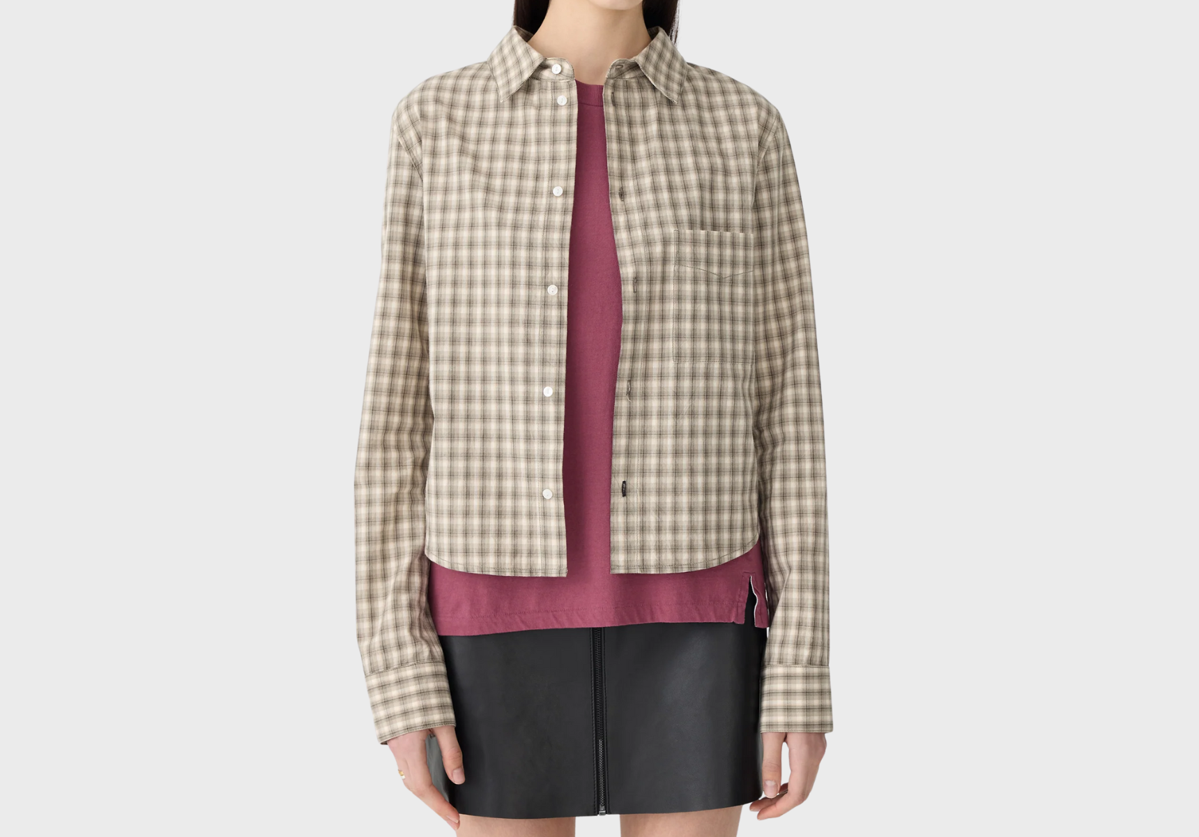 Bassike Cotton check Western shirt