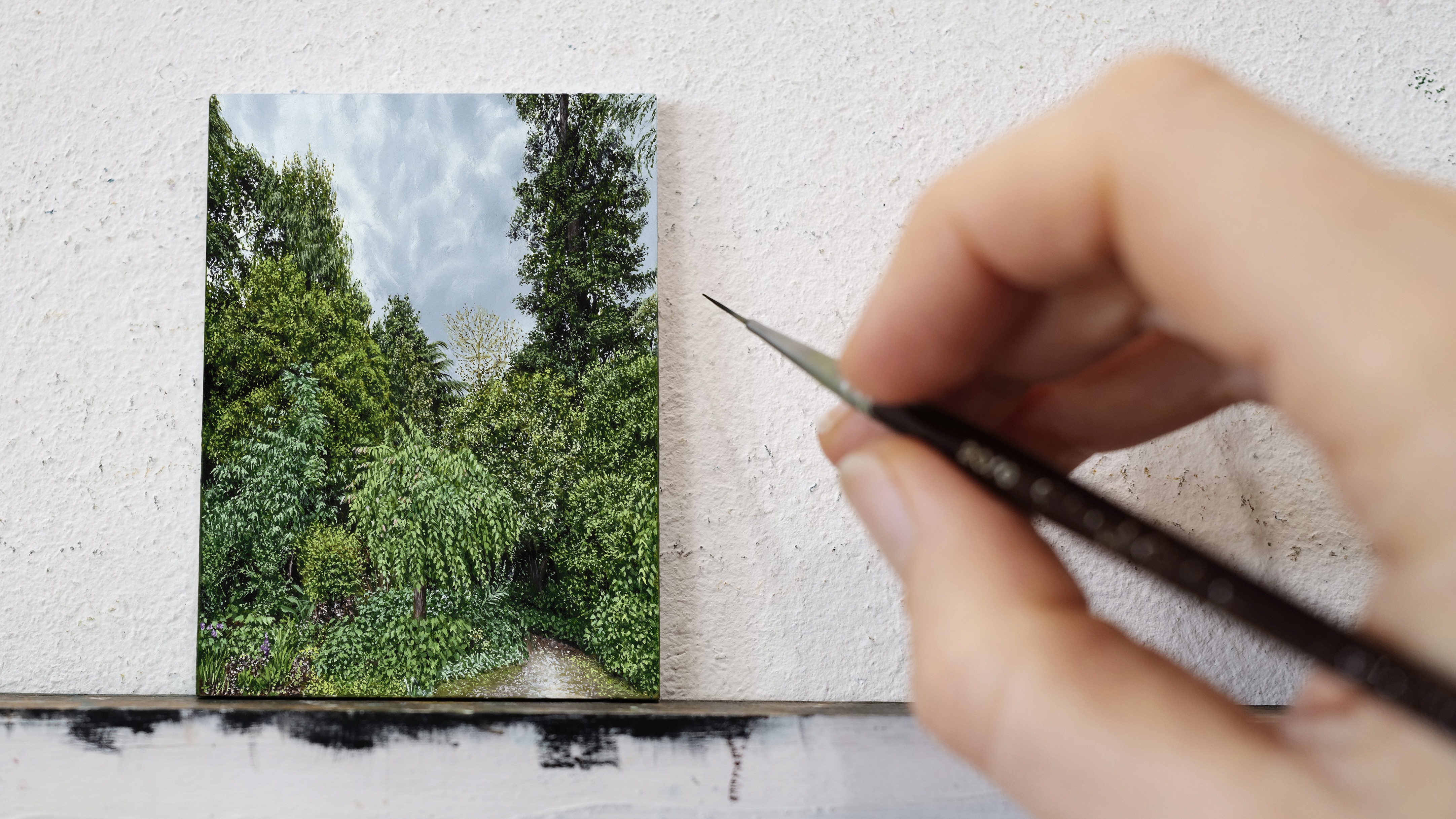 Echo, 2024 on the easel