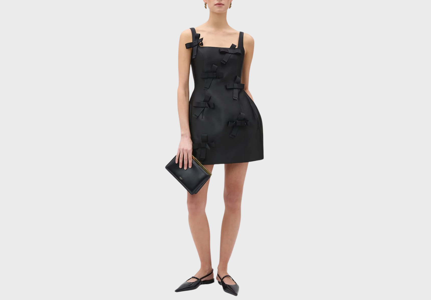 Oroton bow-detail mini dress